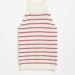 Loft Shimmer Stripe Stitchy Halter Sweater
